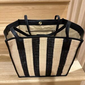 Bembien Rosa Tote Raffia Stripe Bag